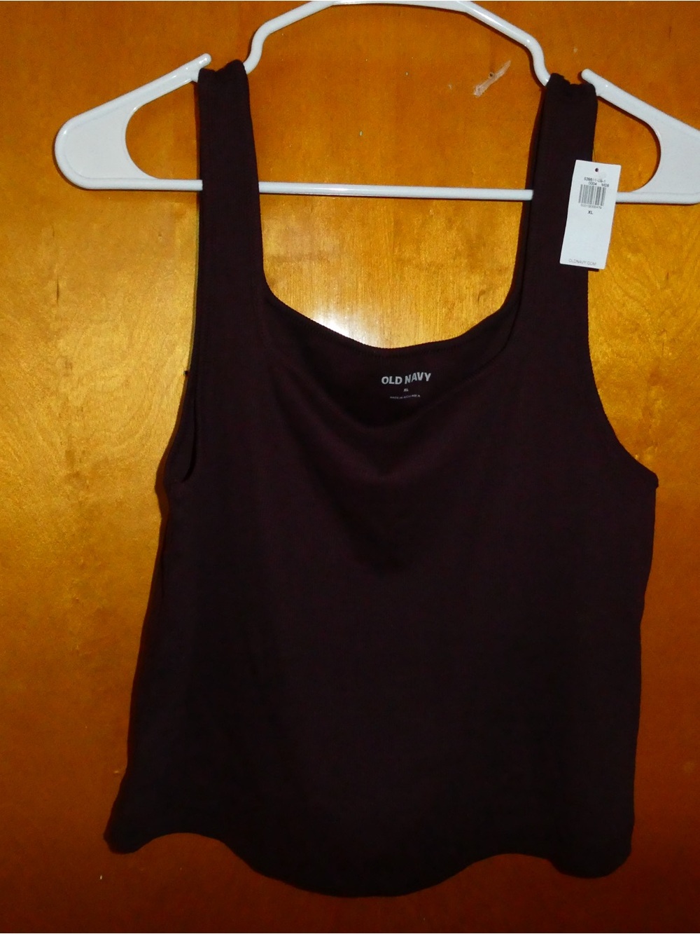 Old Navy Women's Dark Brown Scoop Neck Tank Top